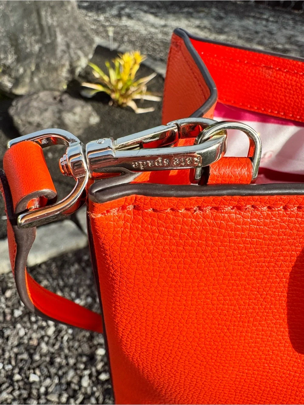 Kate Spade New York Bright red-orange Crossbody/Tote